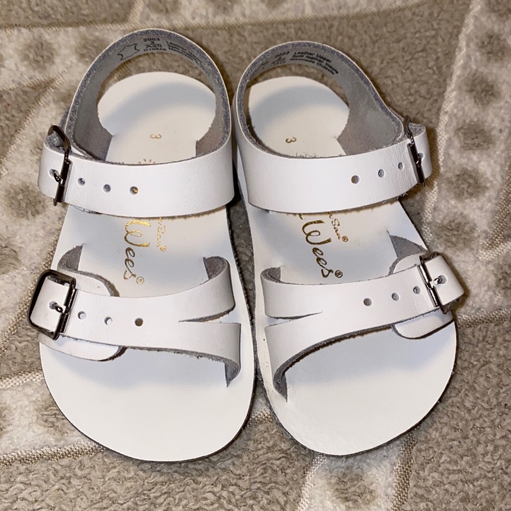 White Salt Water Sandals for baby